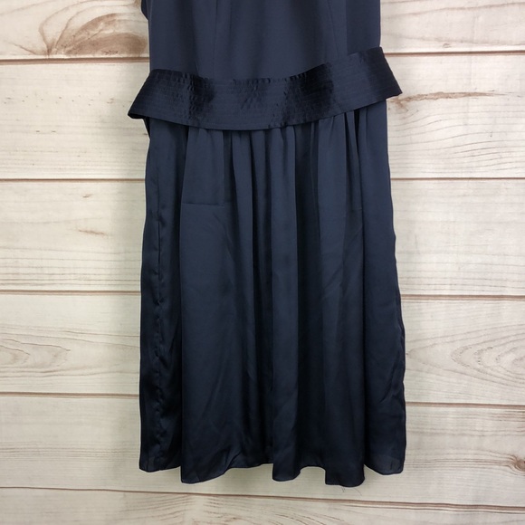 Vera Wang White Short Midnight T-Strap Halter Bridesmaid Dress - Size 14 - Picture 8 of 13